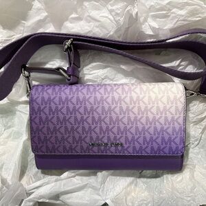 NWOT Michael Kors Ombre Purple Crossbody Bag